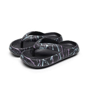 Women’s Cloud Flip Flops – Leopard Thick-Soled Sandals