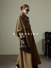 Women's Trench Coat (Khaki) | OWNLUXE