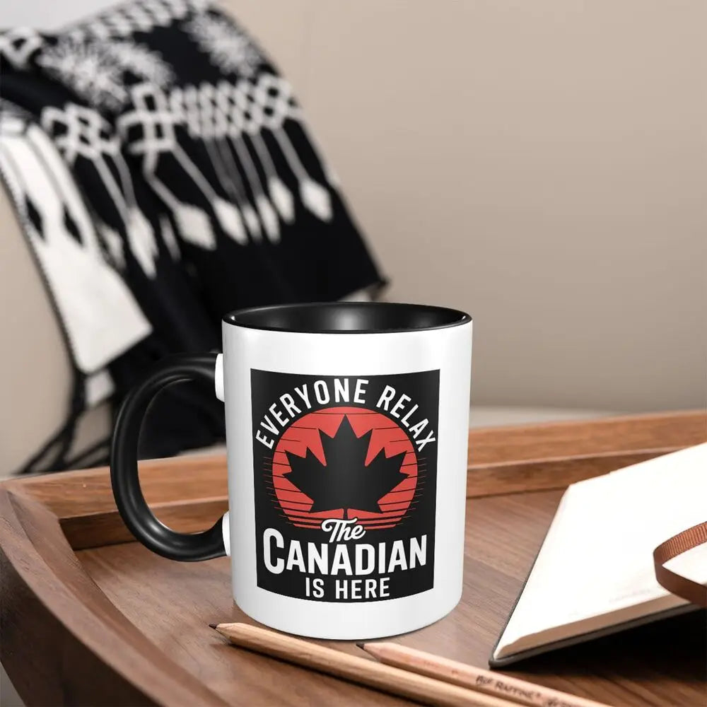 Canada Canadian Maple Leaf Roundel Mug Funny Ceramic Coffee Cups Tea Mugs Milk Cup Drinkware Gift for Friends