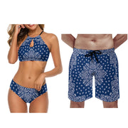 Customizable Bandana Beach Couple Bikini Set | OWNLUXE
