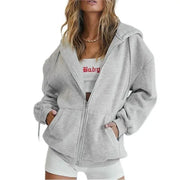 Zip-Up Pocket Long-Sleeve Jacket | OWNLUXE