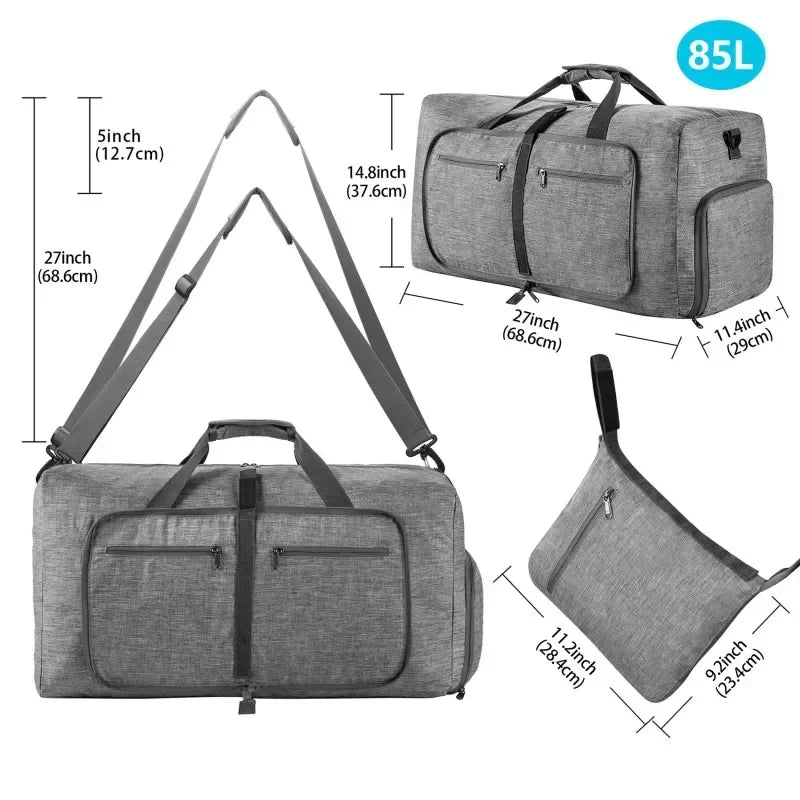 Oxford Travel Duffle Bag – Lightweight & Water-Resistant (65L/85L)