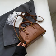 PU Leather Vintage Boston Bag | OWNLUXE