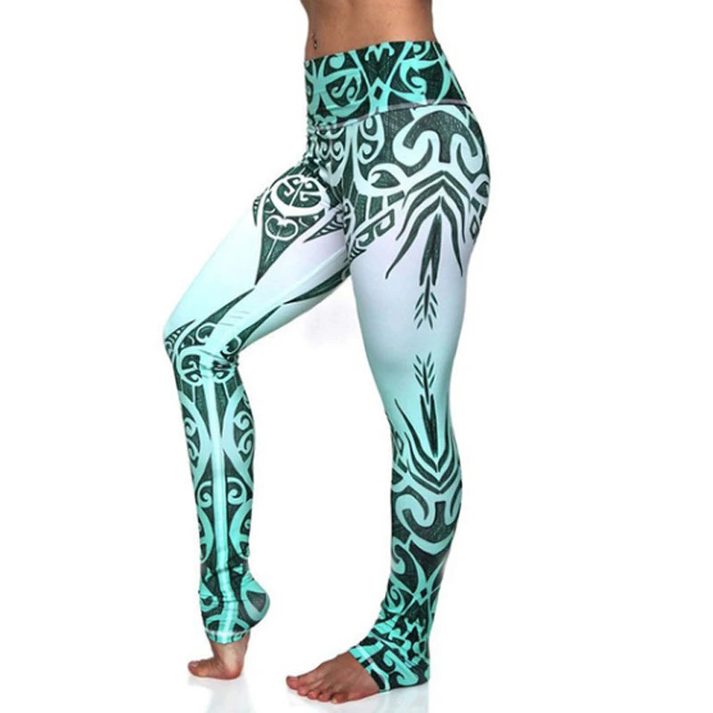 Women’s Ankle-Length Yoga Pants with Elastic Waist