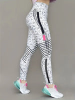 Load image into Gallery viewer, Women&#39;s Mid-Waist Printed Leggings – Sporty, Stretchy &amp; All-Season Wear
