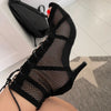 Women's Open-Toe Ankle-Strap Lace-Up Pumps | OWNLUXE