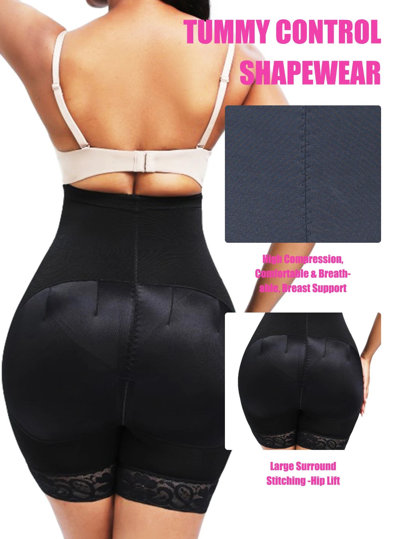 High-Waist Compression Shaper Shorts – Tummy Control & Waist Trainer | OWNLUXE