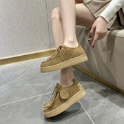 Women's Lace Leather Loafers (Khaki) – Shop at OWNLUXE