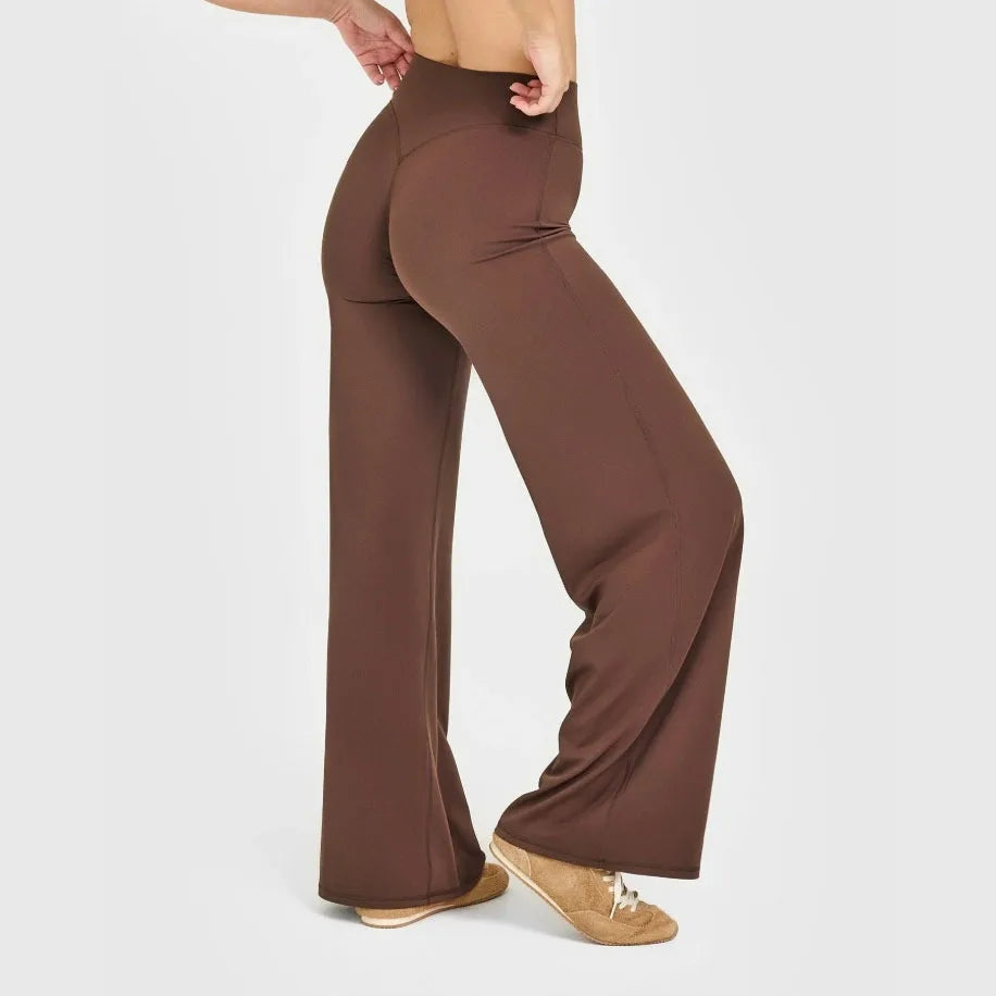 Mid-Waist Yoga Pants – Straight Leg Active