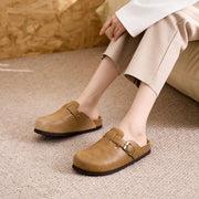 Unisex Arch Support Leather Slippers – Shop at OWNLUXE
