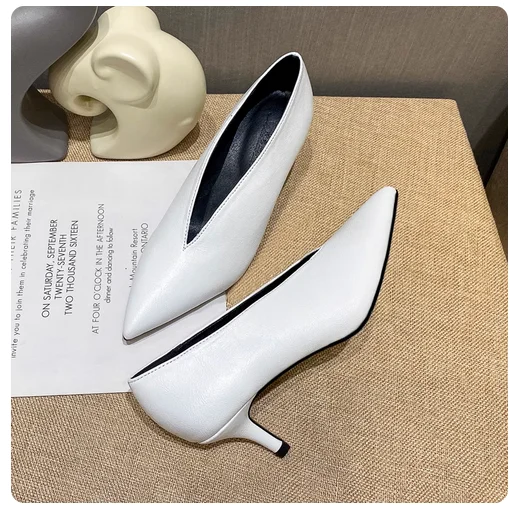 Women's Pointed Toe Pumps (Wine Chunky Heel) – Shop at OWNLUXE