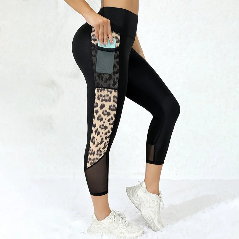 Women’s High-Waist Patchwork Pencil Pants – Slim & Sporty