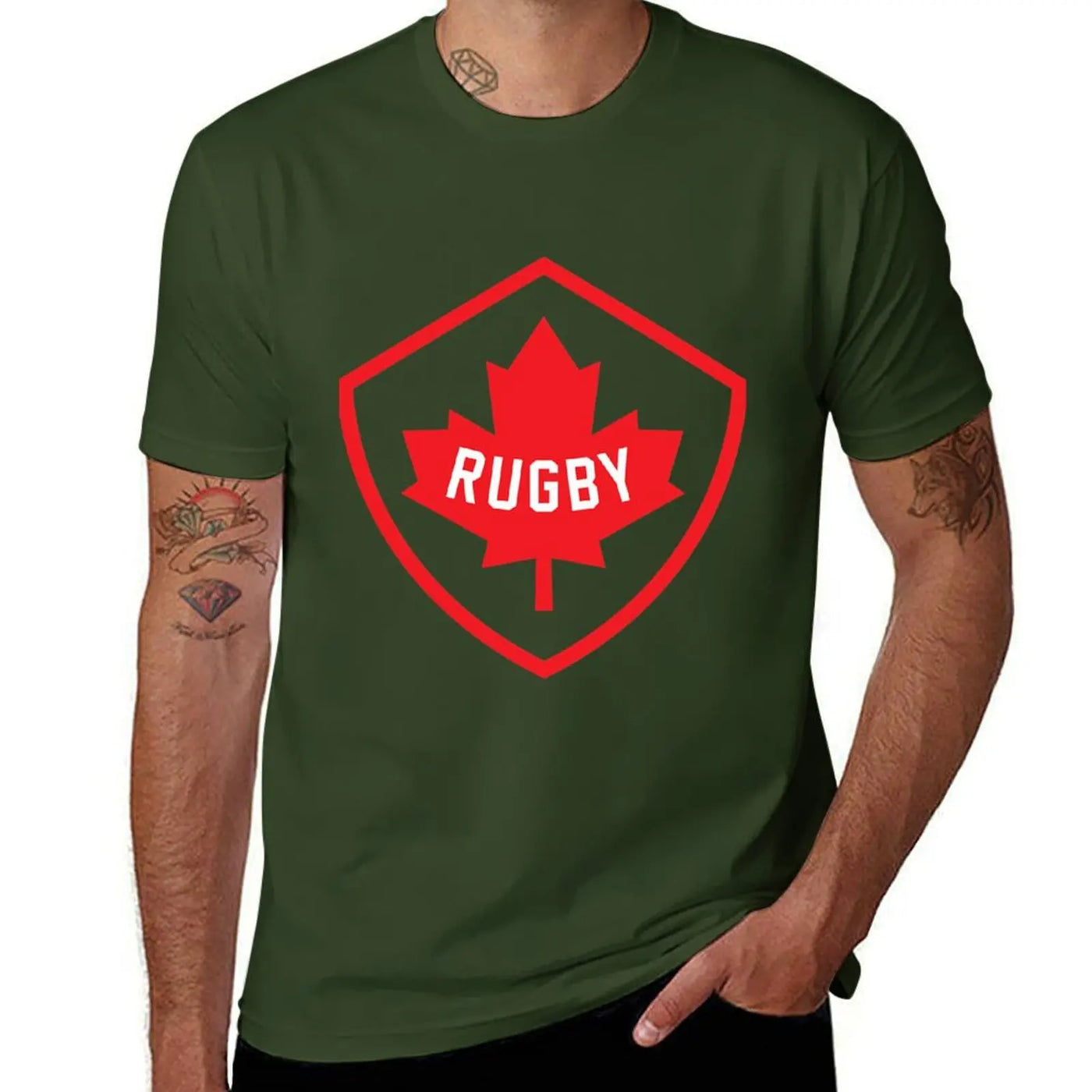 Canada Rugby Graphic T-Shirt – Oversized Plus Size | OWNLUXE