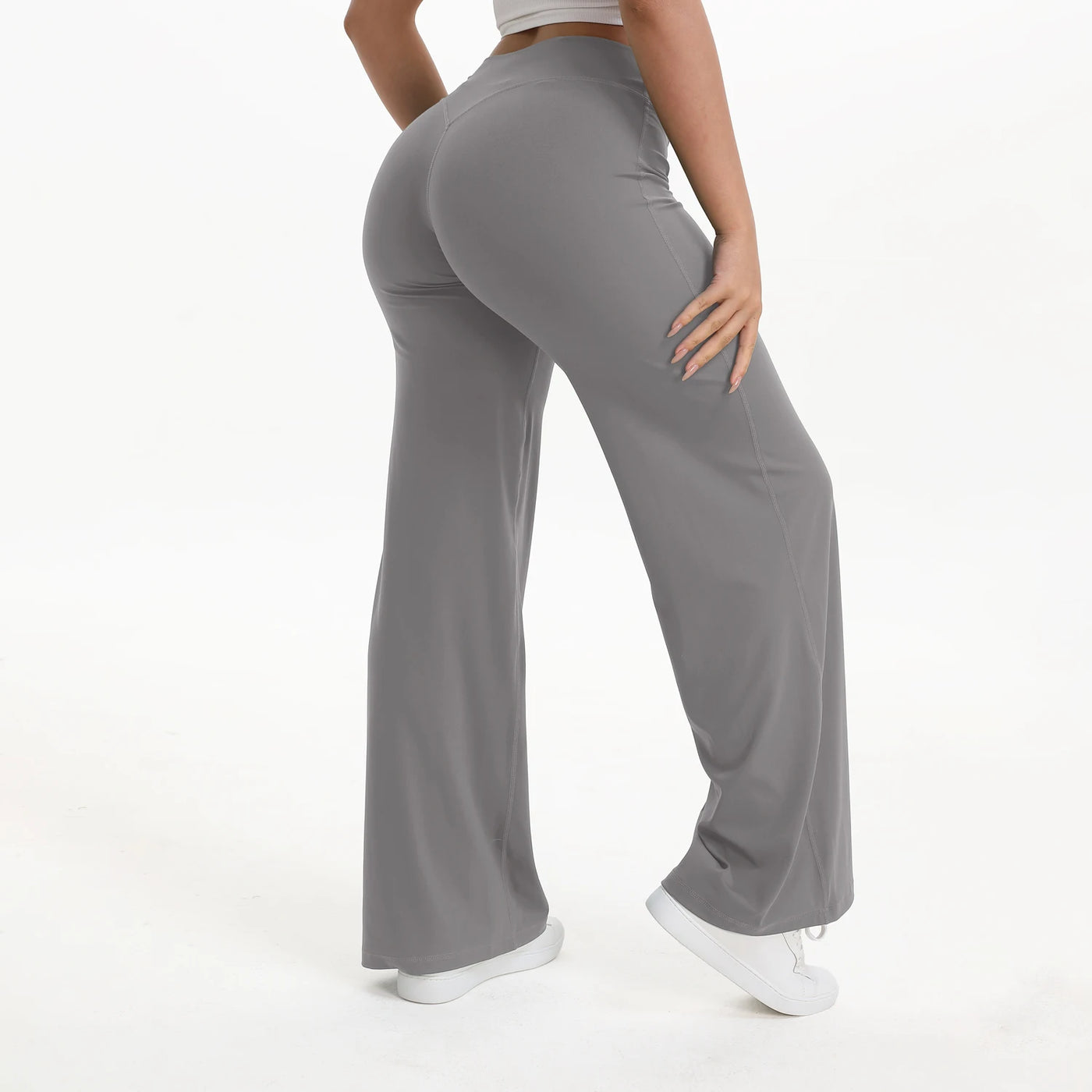 Mid-Waist Yoga Pants – Straight Leg Active