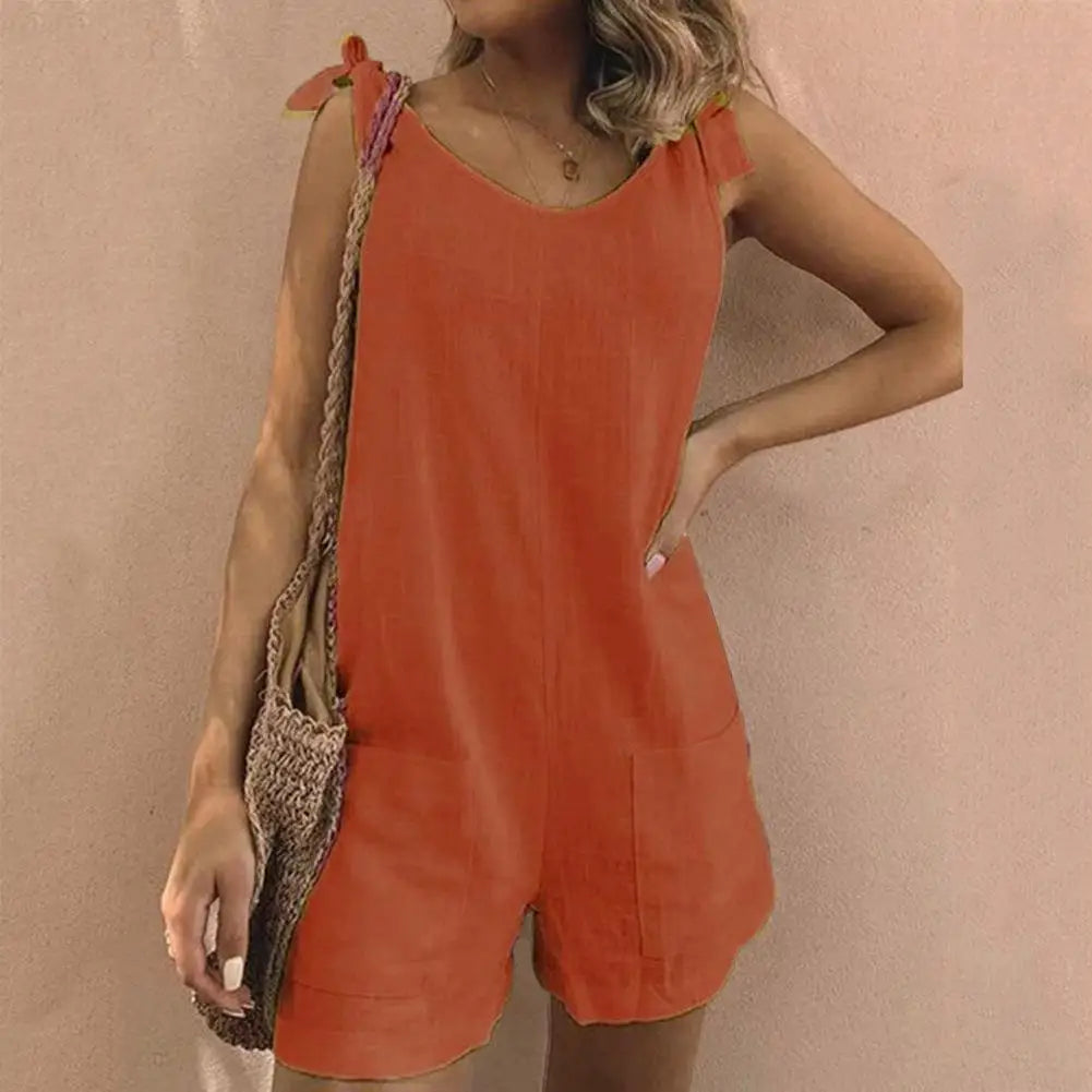Effortless Summer Romper & Playsuit – Casual Chic with Pockets & High Stretch