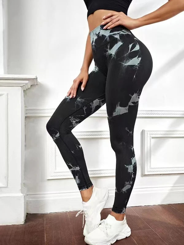 Seamless High Waist Yoga Leggings for Women – Push-Up & Ankle-Length