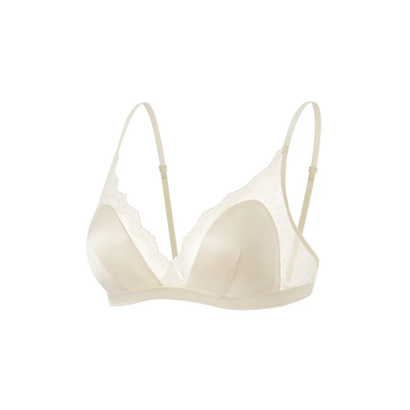 Silk Wire-Free Lace Bra | OWNLUXE