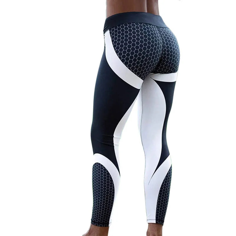 Women’s Ankle-Length Yoga Pants with Elastic Waist