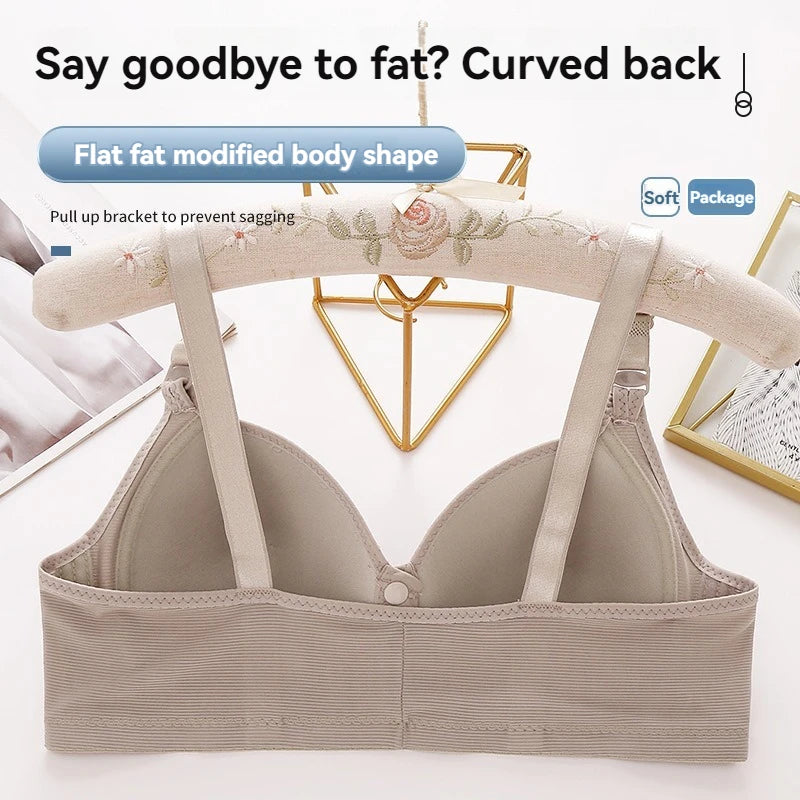 Wire-Free Adjustable Push-Up Front-Closure Bra | OWNLUXE