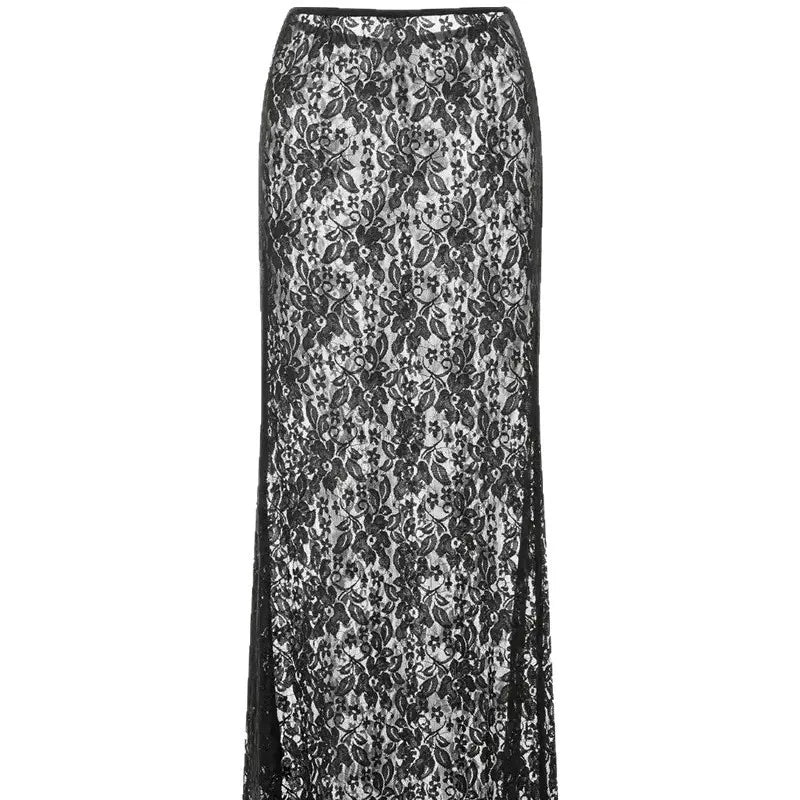 Women's High Waist Sleeveless Lace Swim Cover-Up | OWNLUXE