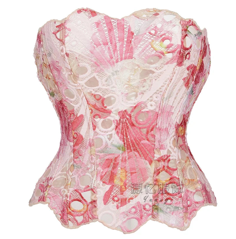Lace Floral Corset | OWNLUXE