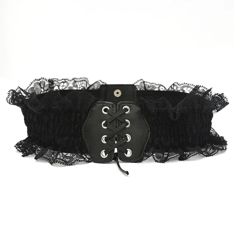 Faux Leather Wide Waist Belt | OWNLUXE