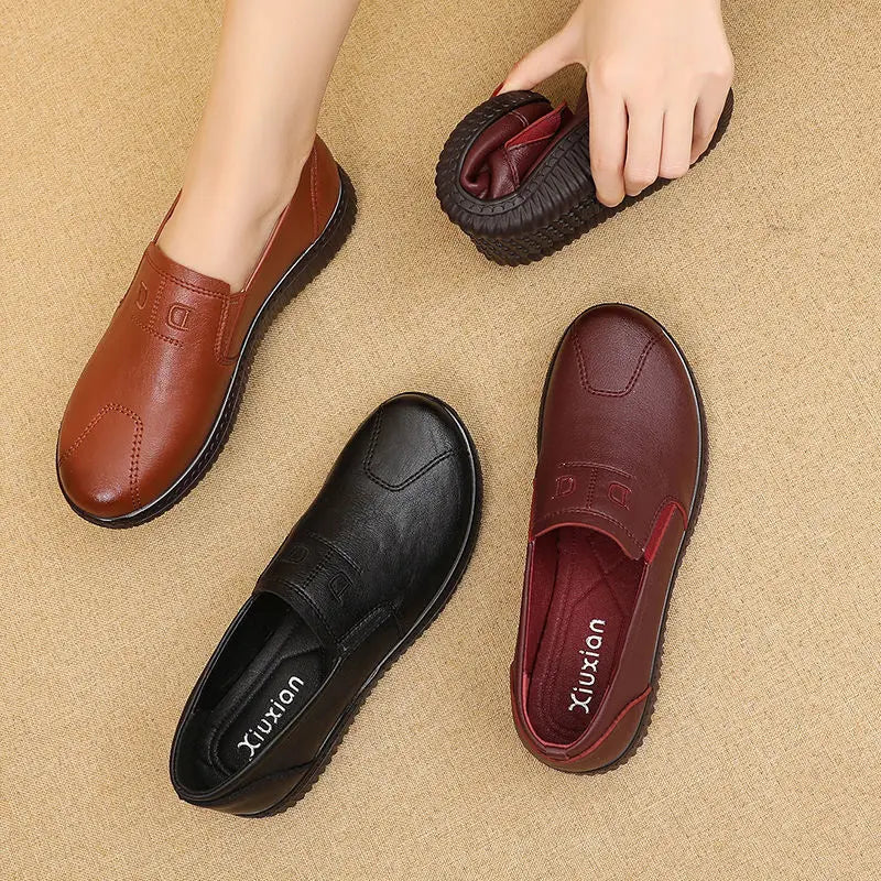 Women's Leather Loafers (Brown) – Shop at OWNLUXE