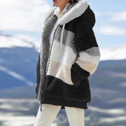Long-Sleeve Hooded Zip-Up Pocket Coat | OWNLUXE