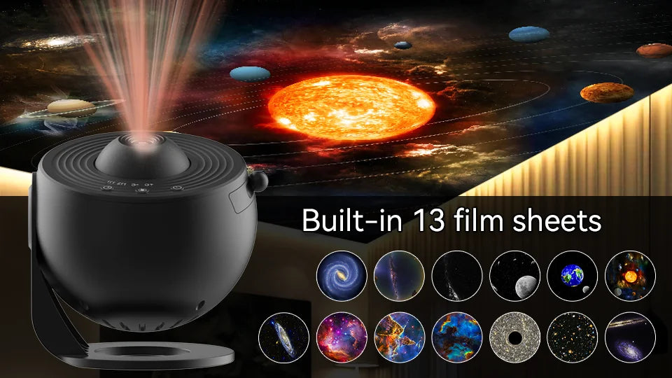Galaxy Projector Night Light - 360° Rotating Starry Sky Planetarium Lamp