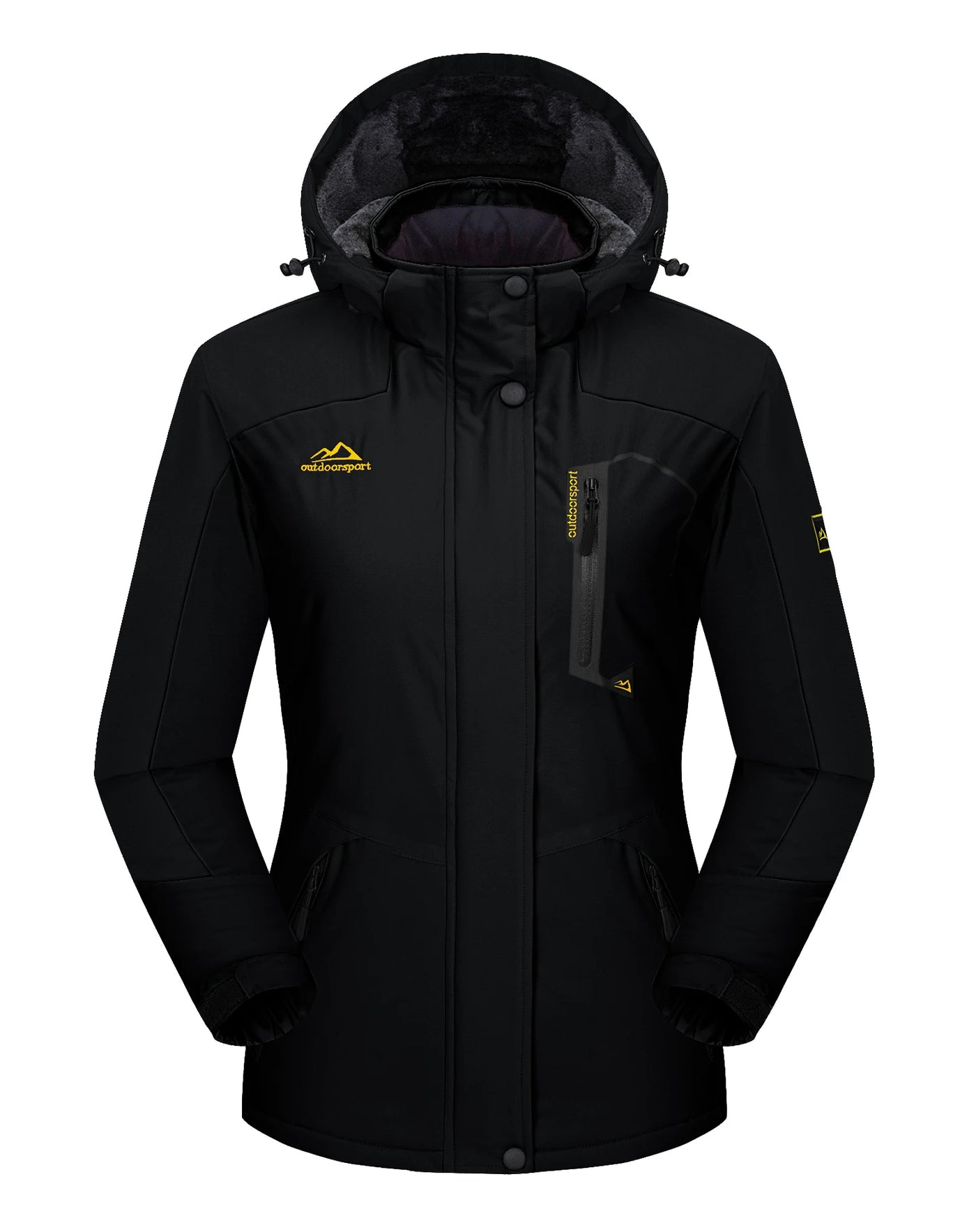 Women's Windproof Fleece-Lined Winter Jacket