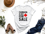 Load image into Gallery viewer, Elbows Up Canada True North Strong and Free Proud Canadian T-Shirt Canada Is Not for Sale EST. 1867 Patriotic Saying Tee Y2k Top
