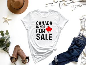 Elbows Up Canada True North Strong and Free Proud Canadian T-Shirt Canada Is Not for Sale EST. 1867 Patriotic Saying Tee Y2k Top