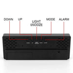 Load image into Gallery viewer, Smart Alarm Clock Bedside Table Led Alarm Clock Digital Children&#39;s Electronic Alarm Clock Curved Screen Mirror Temperature
