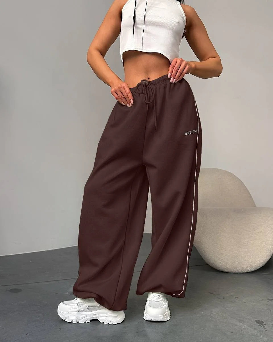 Women's Wide Leg Retro Pants | OWNLUXE