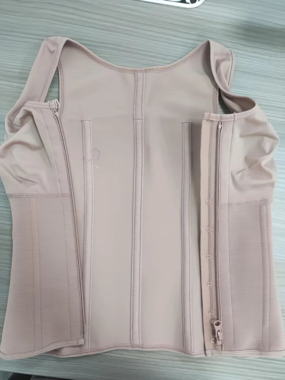 Waist Trainer Body Shaper Vest with Hook‑Eye Closure