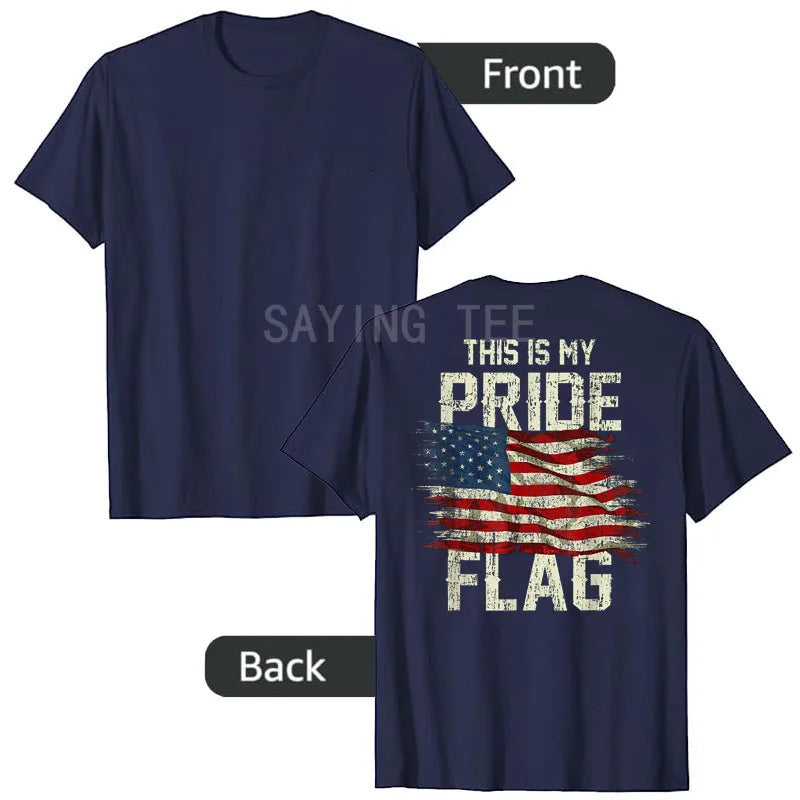 "This Is My Pride Flag" USA Patriotic T-Shirt — 4th of July Tee | OWNLUXE
