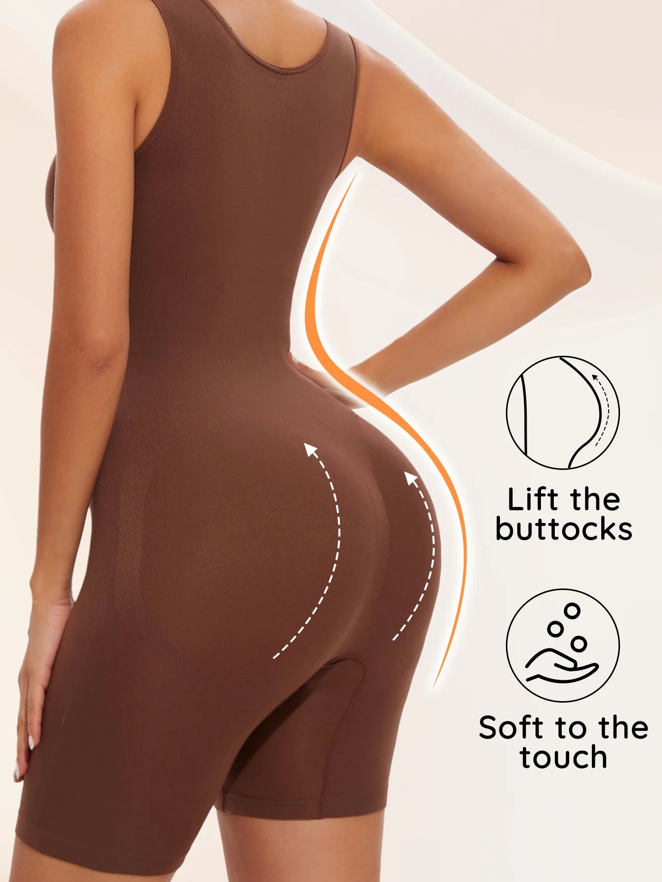 Firm Control Shaping Bodysuit – Wire‑Free, Cupless Shapewear