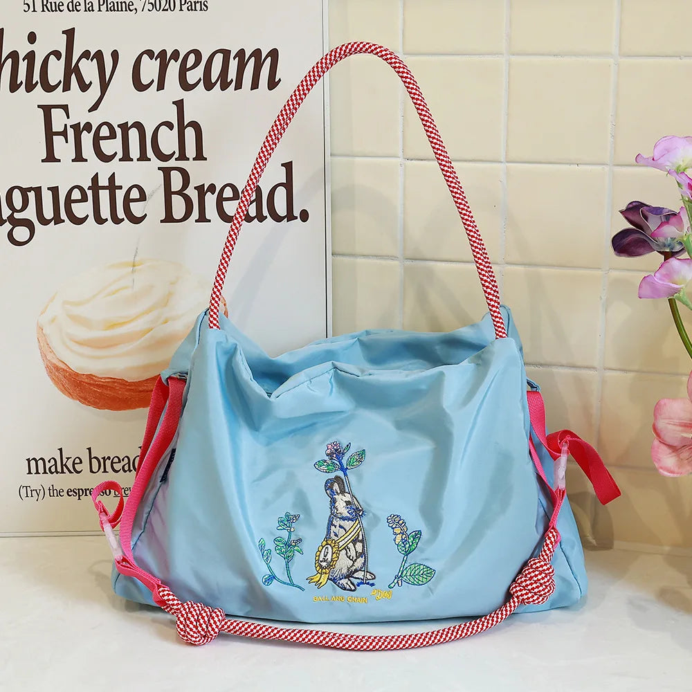 Nylon Embroidered Tote Bag – Shop at OWNLUXE