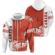 Canada Flag 3D Print Zip-Up Hoodie – Unisex Streetwear | OWNLUXE