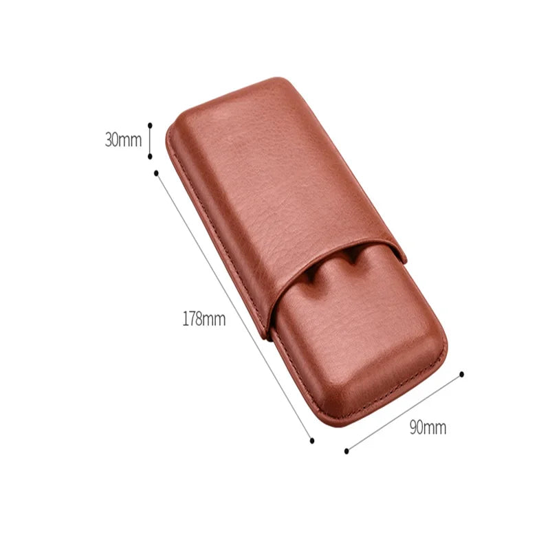 Leather Mini Cigar Travel Case | OWNLUXE
