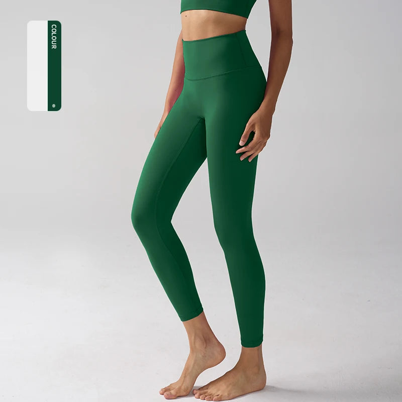 Women's High Waist Leggings (Fog Blue) | OWNLUXE