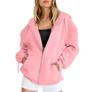 Zip-Up Pocket Long-Sleeve Jacket | OWNLUXE