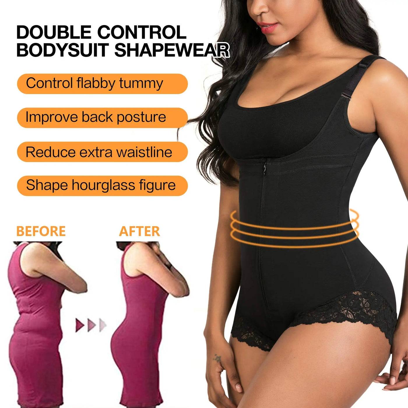 Lace Medium Control Shaping Bodysuit – Smooth Sculpt Shapewear | OWNLUXE