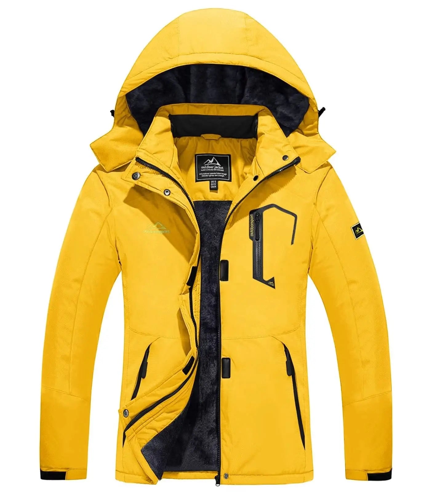 Women's Windproof Fleece-Lined Winter Jacket