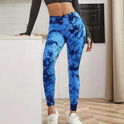 Hip Lifting Seamless Fitness Gym Leggings Tie-dye Yoga | OWNLUXE