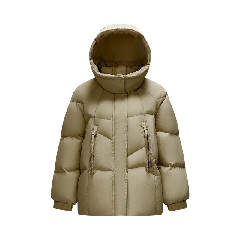Women's Hooded Puffer Jacket (Black Style 4) | OWNLUXE