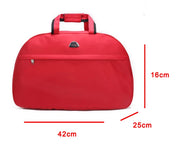 Women's PU Leather Travel Duffle Bag – Geometric Design Weekender