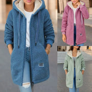 Hooded Fleece-Lined Wool Coat | OWNLUXE