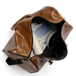 Load image into Gallery viewer, PU Leather Travel Duffle Bag | Sac de Voyage en Cuir PU
