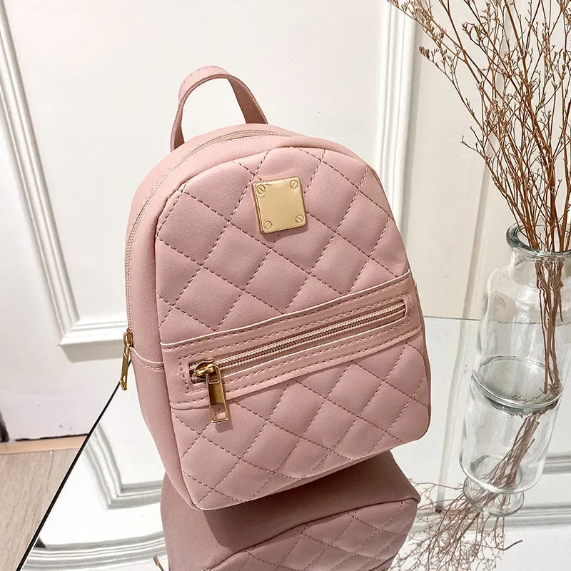PU Leather Embroidered Backpack | OWNLUXE